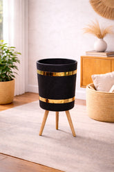 Zen Noir Stand Planter – Black Edition