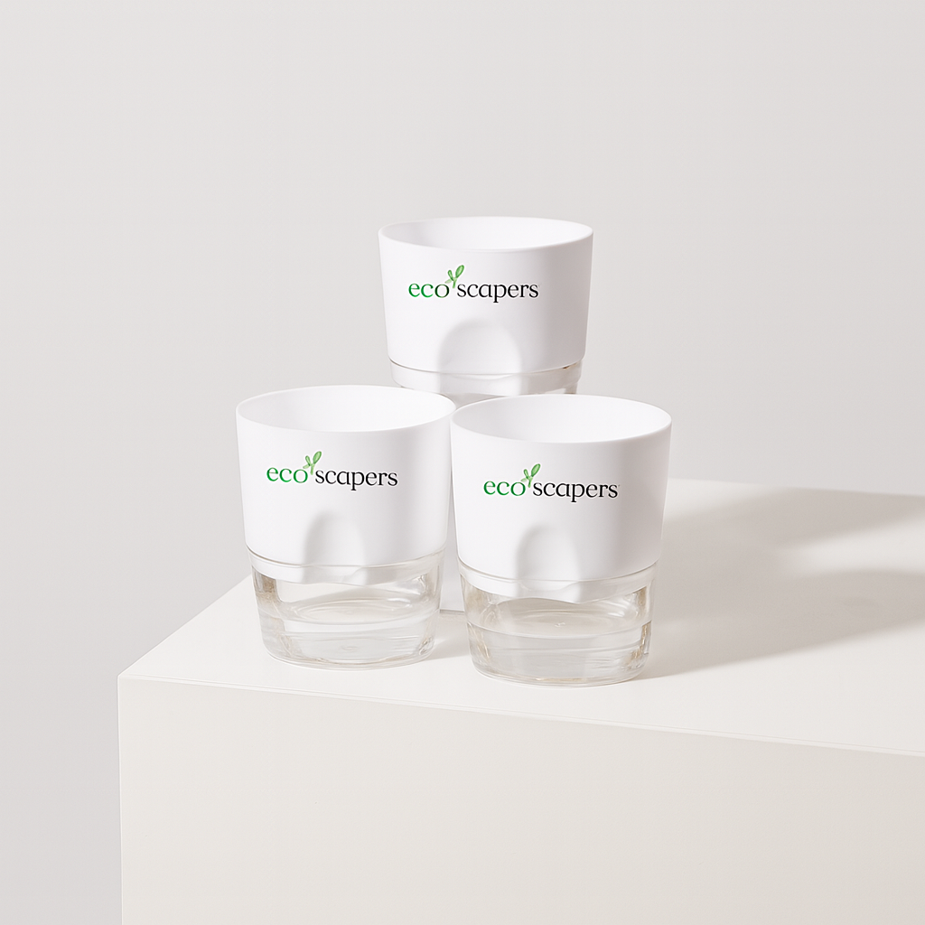 Set of 3 Self Watering Pots (Without Plant)