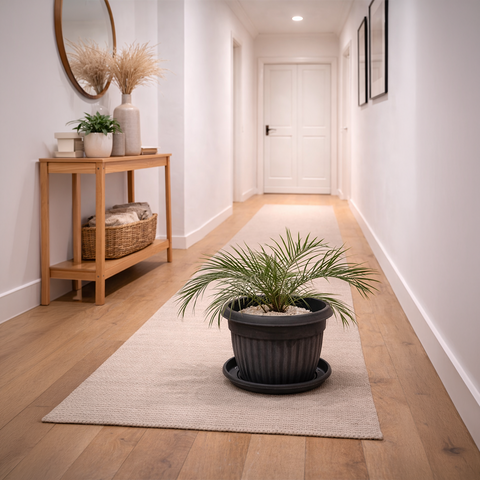 Phoenix Palm in Roma Ribbed Planter
