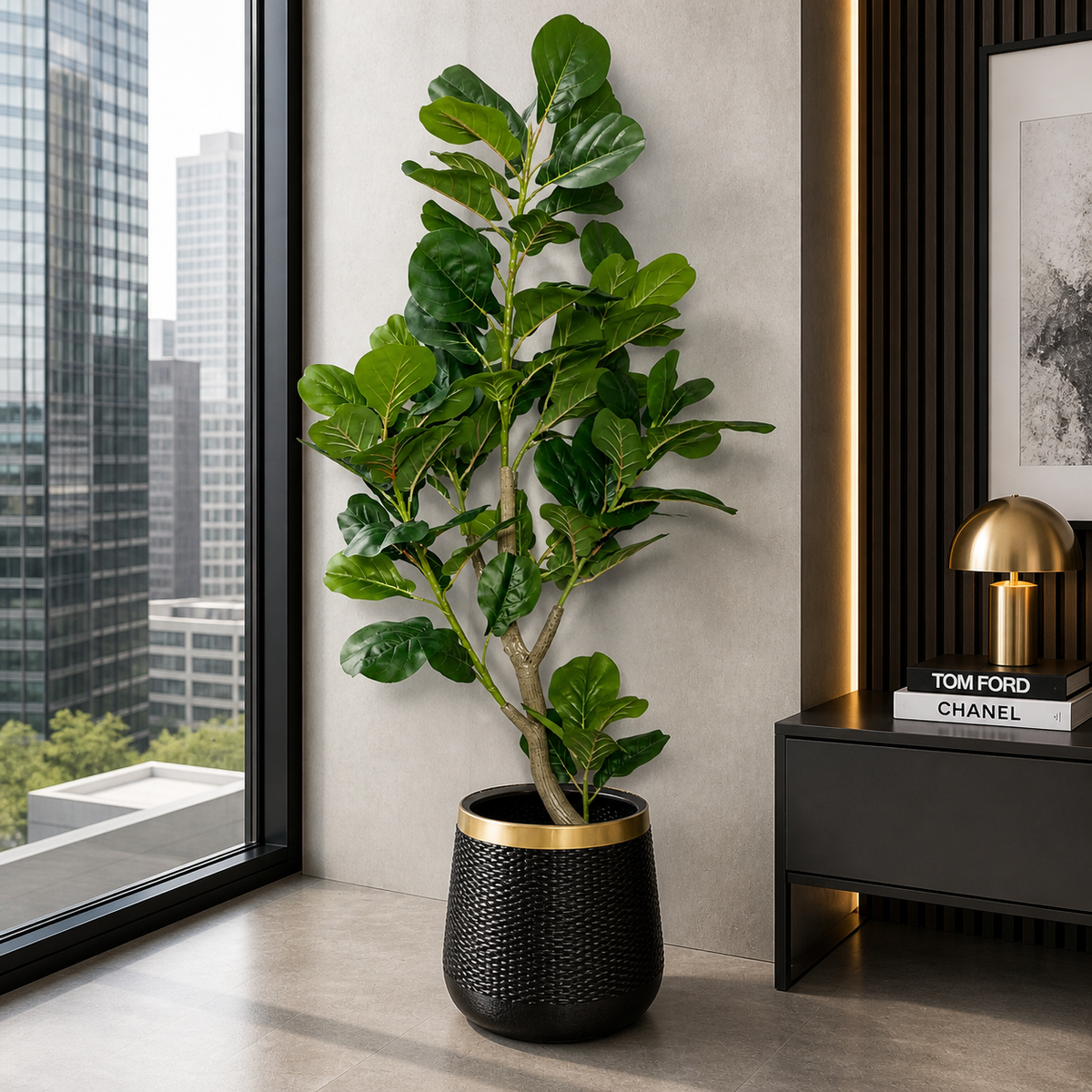 Fiddle Leaf Plant (PL1039) With Planter