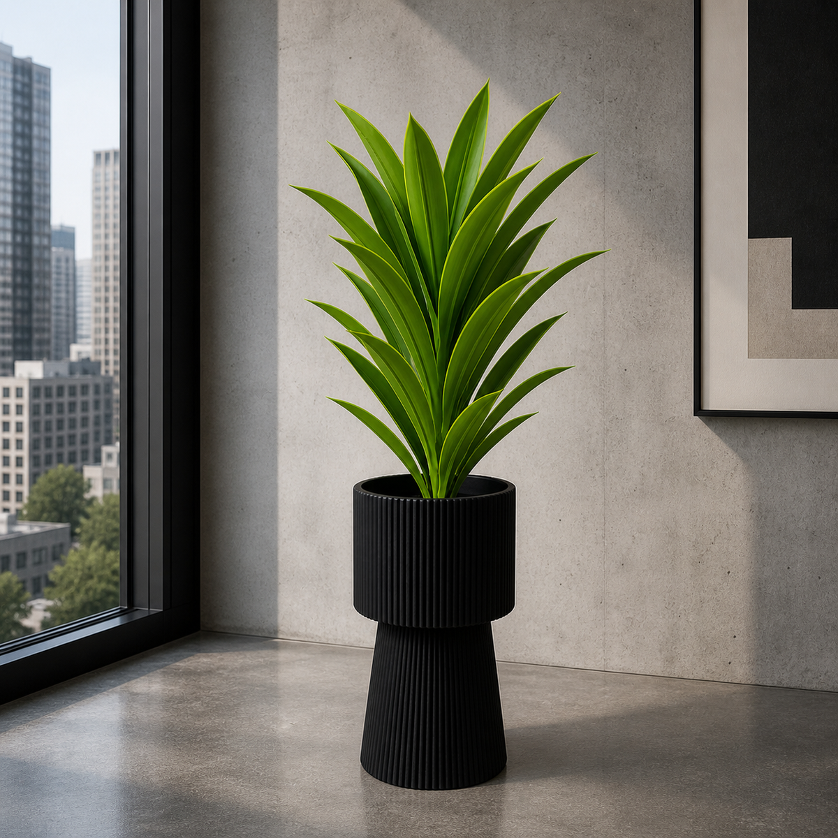 Draecena Plant With Planter