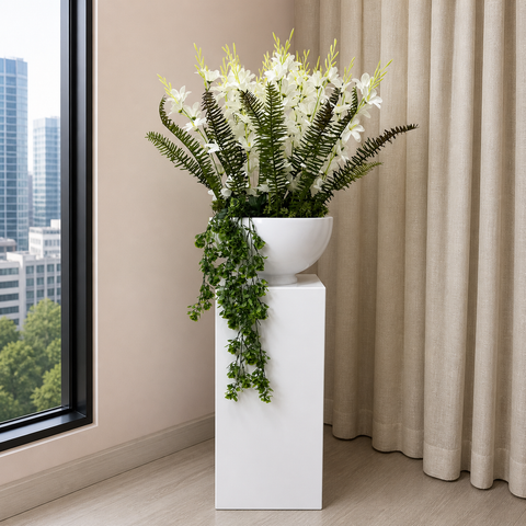 Green Arrangment With Planter