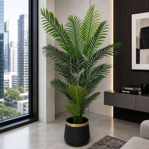 Areca Palm Plant With Planter