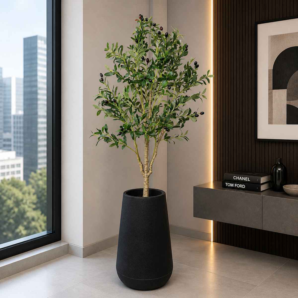 Olive Plant With Planter