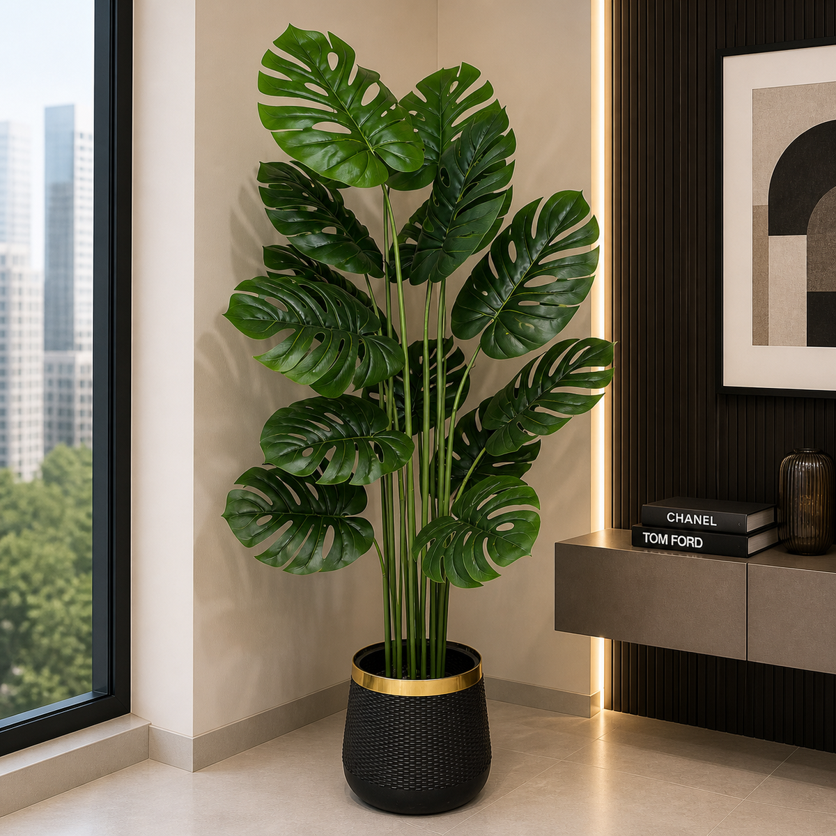 Monstera Plant With Planter