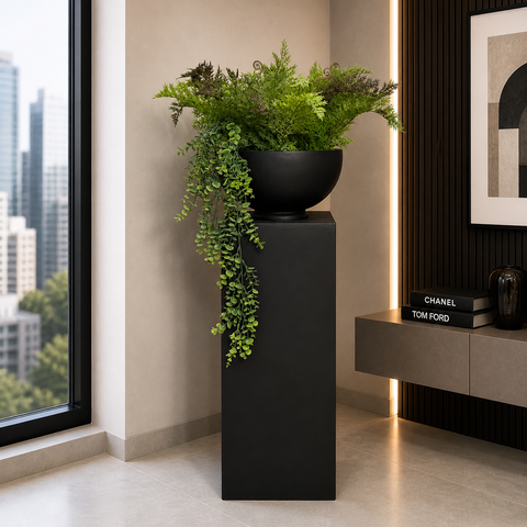 Green Arrangment With Planter