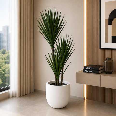 Sisal Faux Tree With Planter