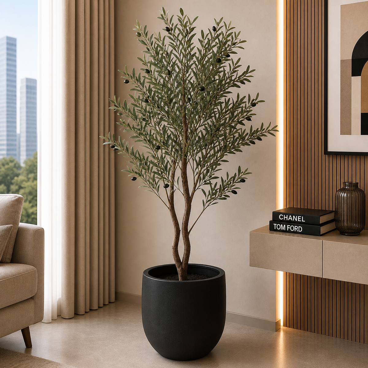 Olive Plant With Planter