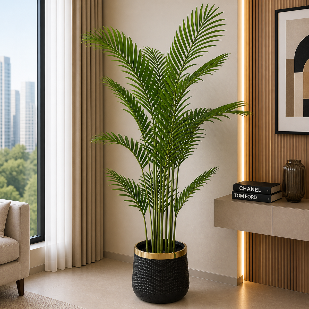 Areca Palm With Planter