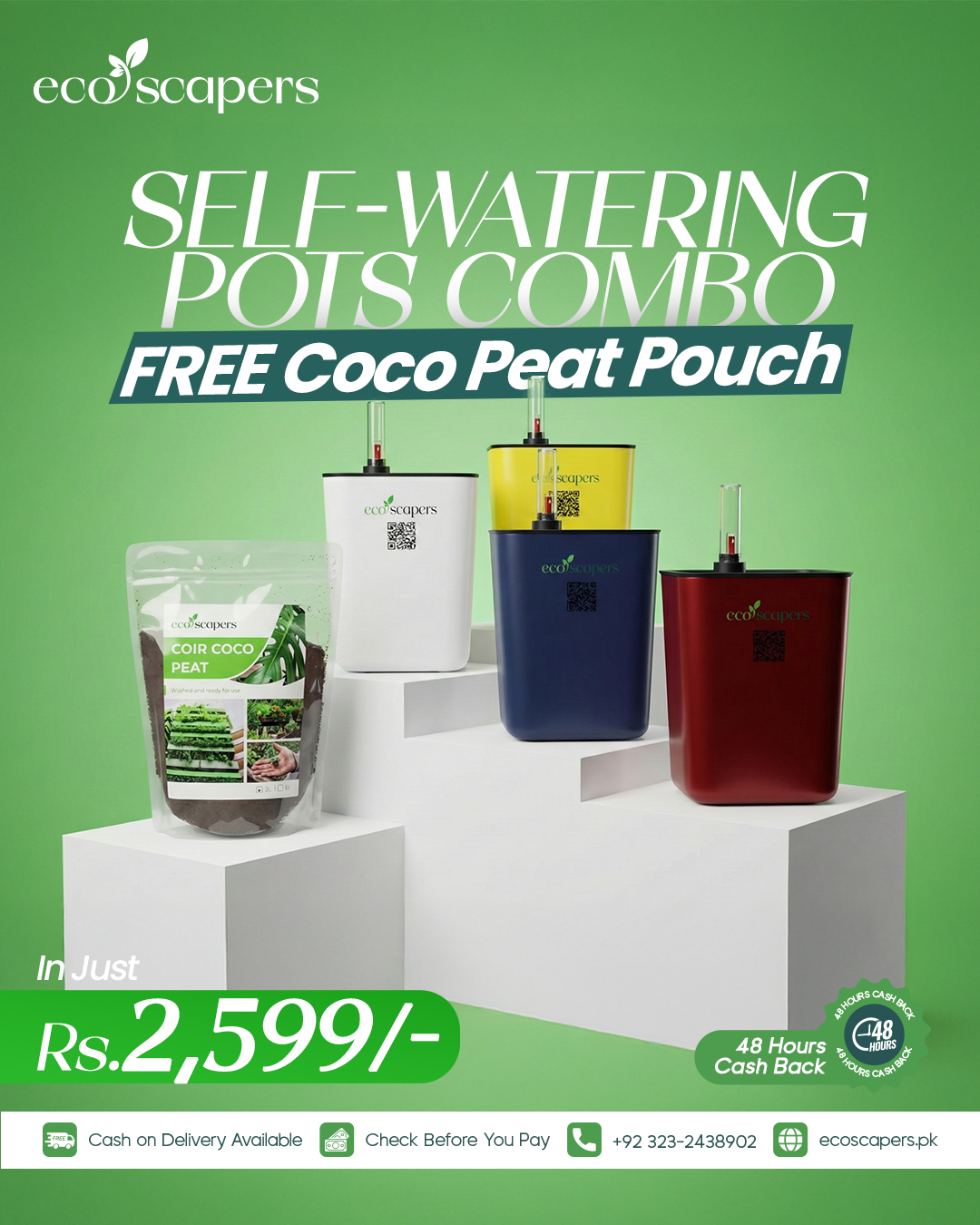 Self Watering Roxtar Pots Combo