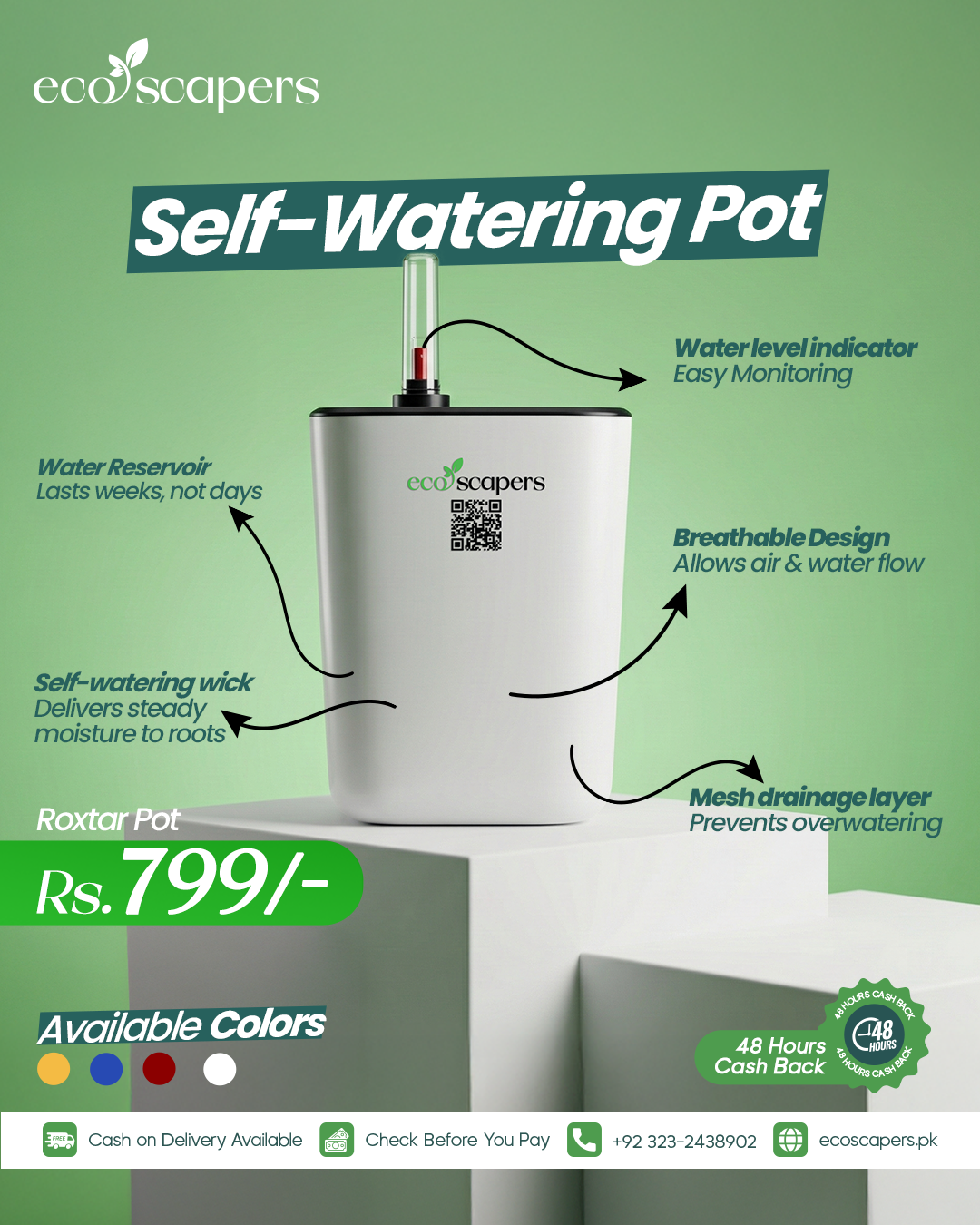 Roxtar Self Watering Pot