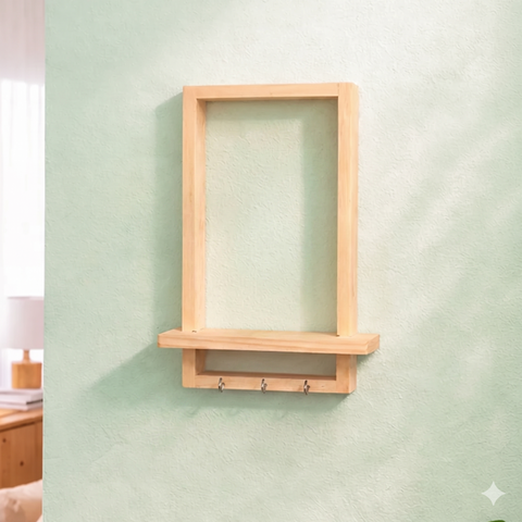 Ecoscapers Wall Planter Shelf with Key Holder