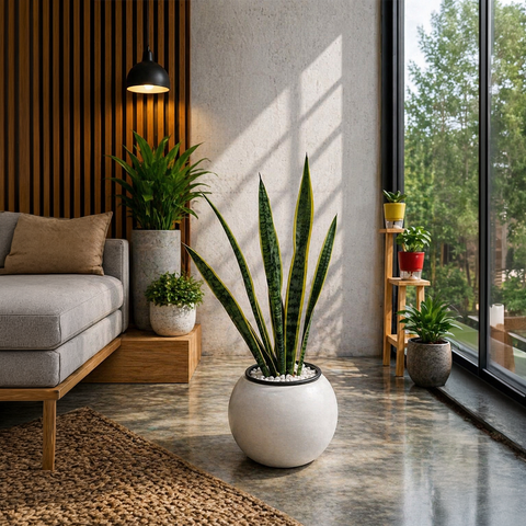 SNAKE SANSEVERIA in OrbIX Planter