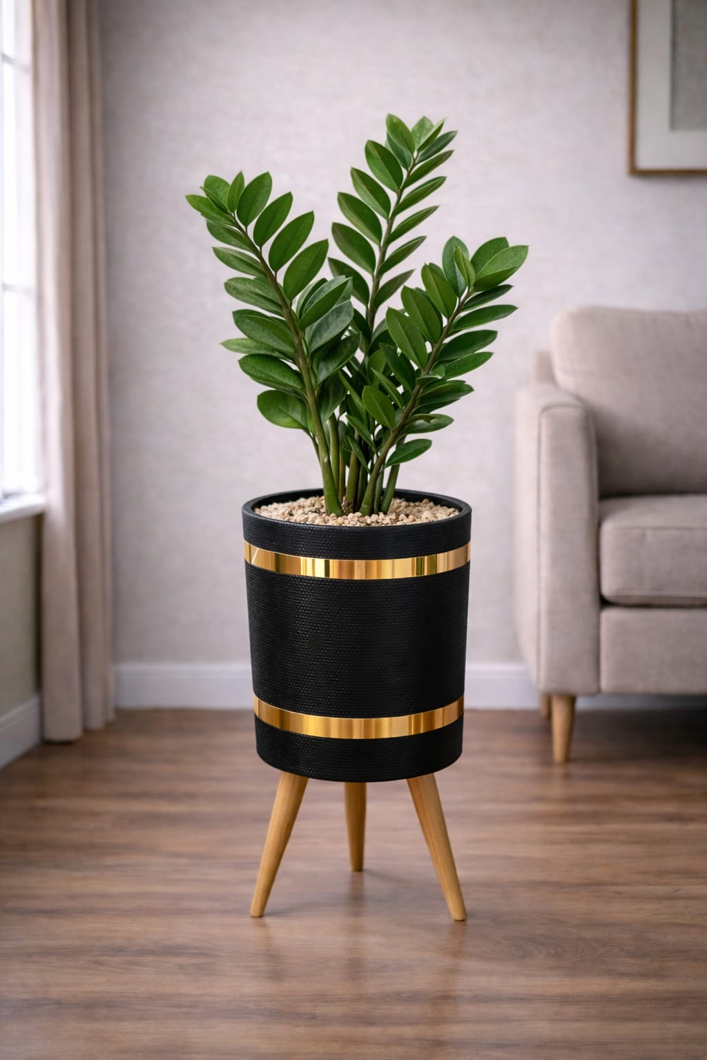 ZZ Green – Luxury Stand Planter Combo